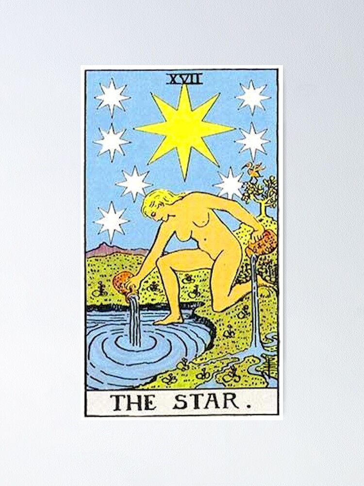 The Star Tarot Poster By Hollylea Redbubble