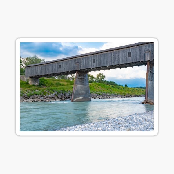 The Alte Rheinbrücke across the river Rhine Sticker