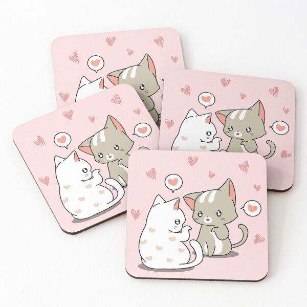 Item preview, Cute Cats Love Hearts designed and sold by Elvira Clement.