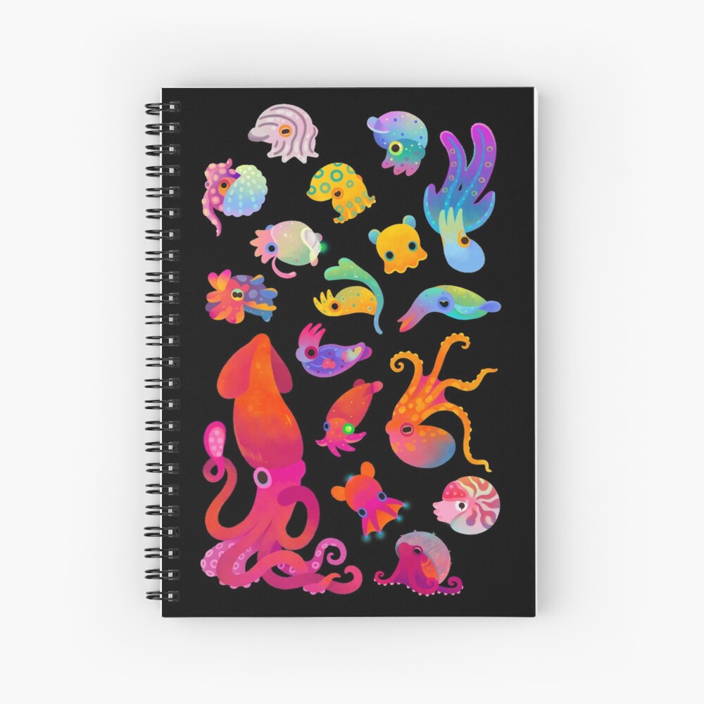 Cephalopod Spiral Notebook
