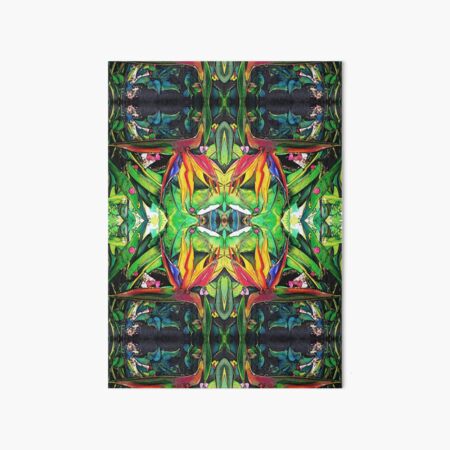 JUNGLE GREEN STRELITZIA PATTERN Art Board Print