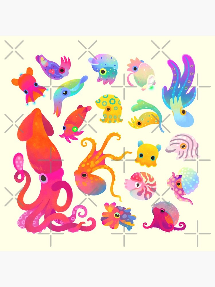 Cephalopod - pastel by pikaole