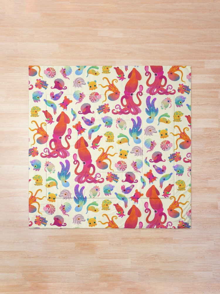 Alternate view of Cephalopod - pastel Comforter