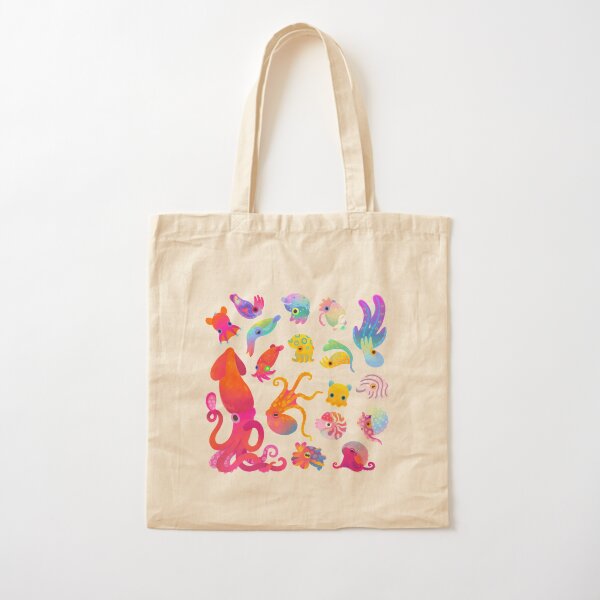 Cephalopod - pastel Cotton Tote Bag