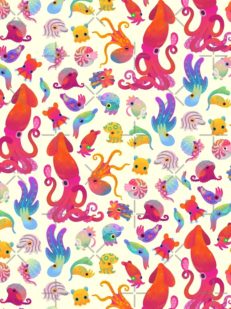 Cephalopod - pastel by pikaole