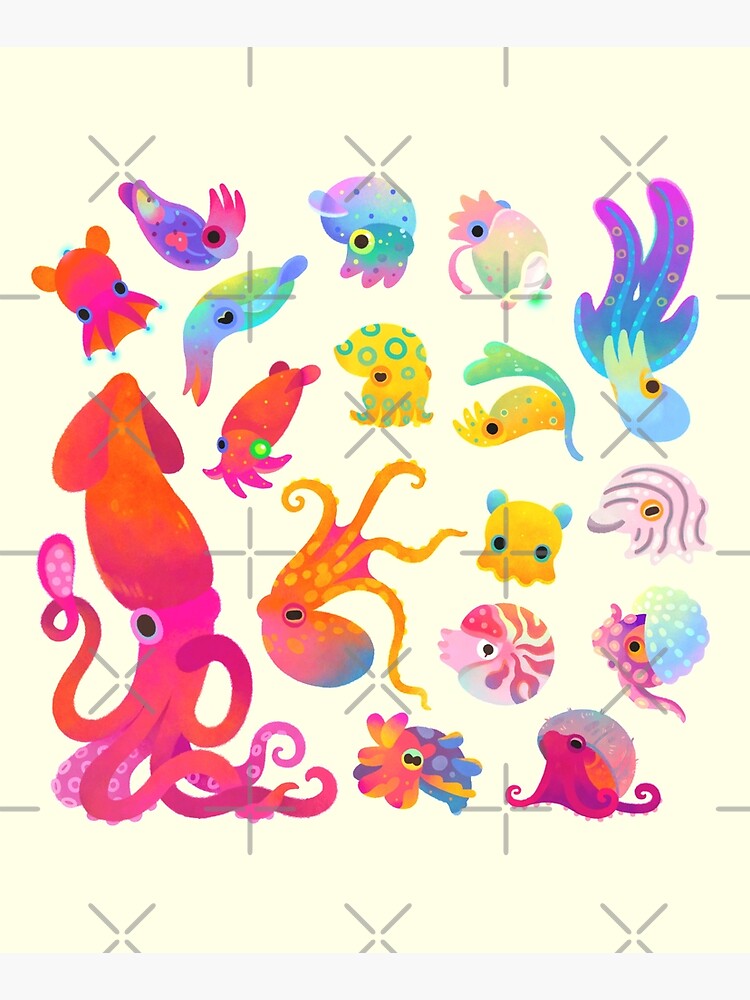 Cephalopod - pastel by pikaole
