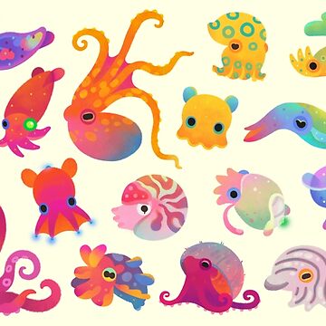 Artwork thumbnail, Cephalopod - pastel by pikaole