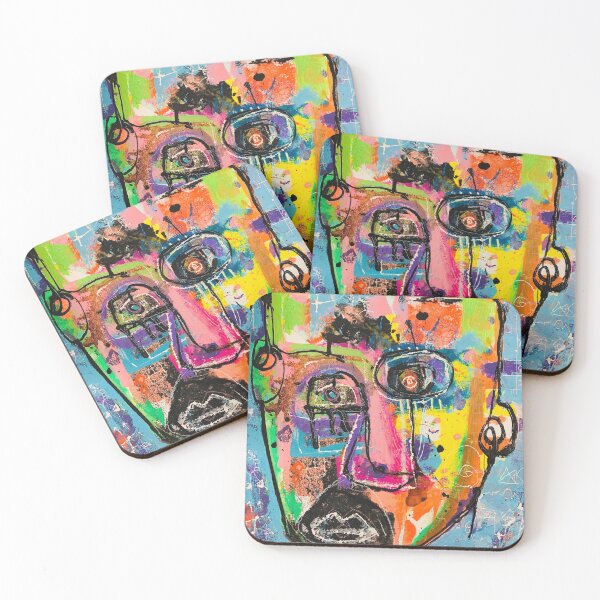 Item preview, Neo-expressionism, brut art, spontaneous art, black and Colors designed and sold by dugardeyn.