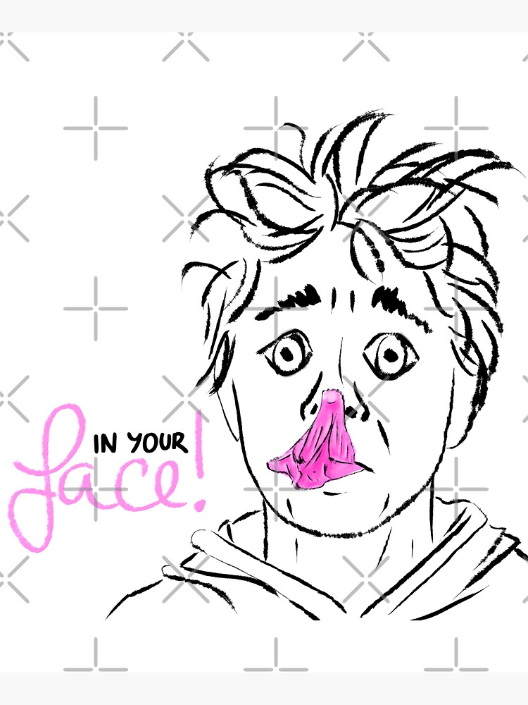 In your face! bubble gum by nobelbunt