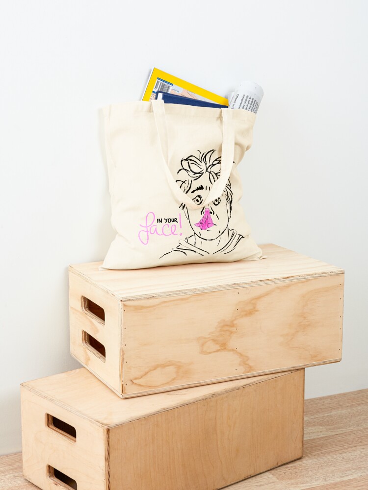 Alternate view of In your face! bubble gum Tote Bag