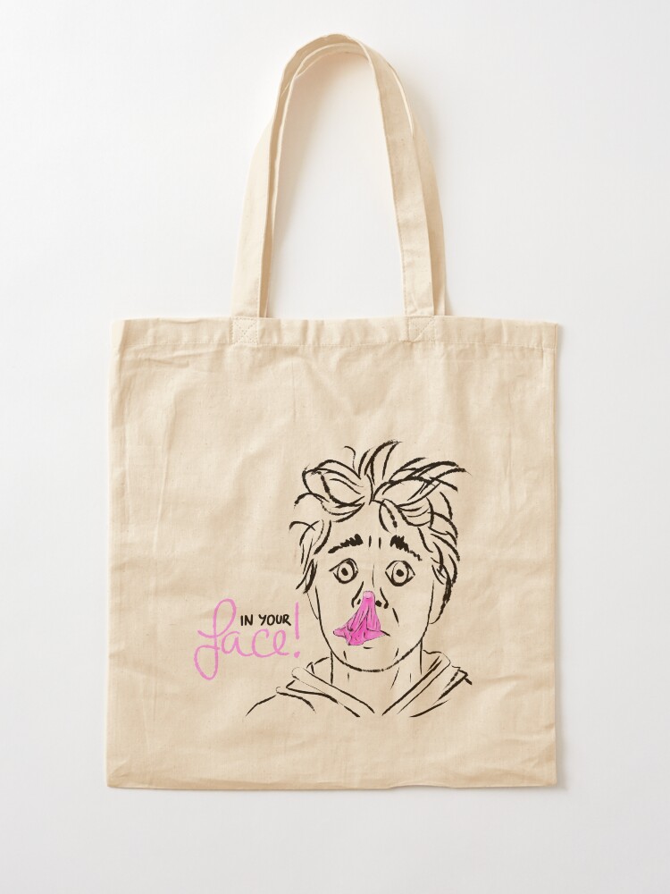 Alternate view of In your face! bubble gum Tote Bag