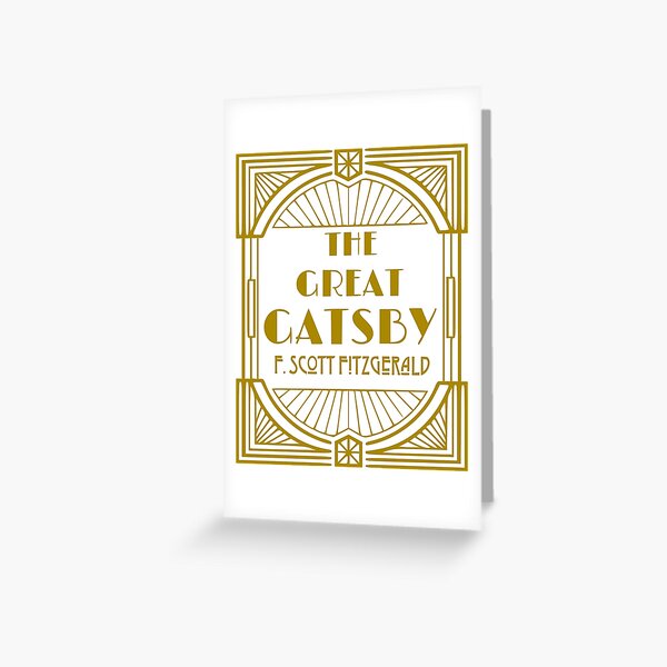F Scott Fitzgerald The Great Gatsby Greeting Card