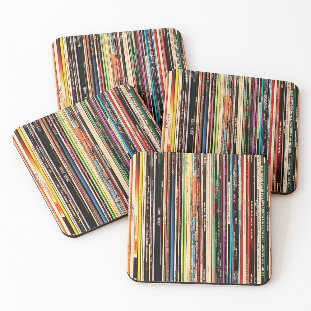 Classic Alternative Rock Records Coasters (Set of 4)