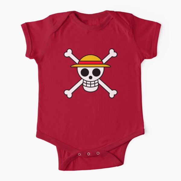 Straw Hat Pirates Jolly Roger Short Sleeve Baby One-Piece