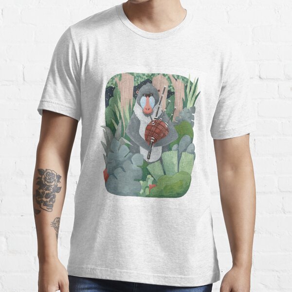 Baboon with Bagpipes Essential T-Shirt
