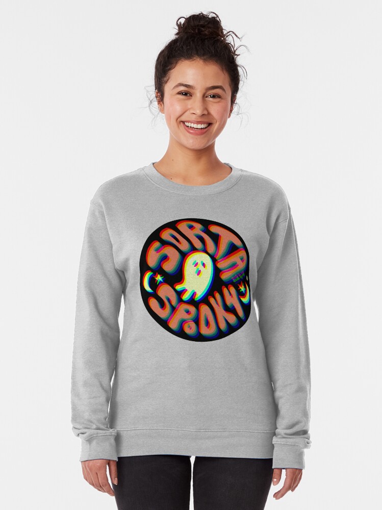 Alternate view of Sorta Spooky © 3D Pullover Sweatshirt
