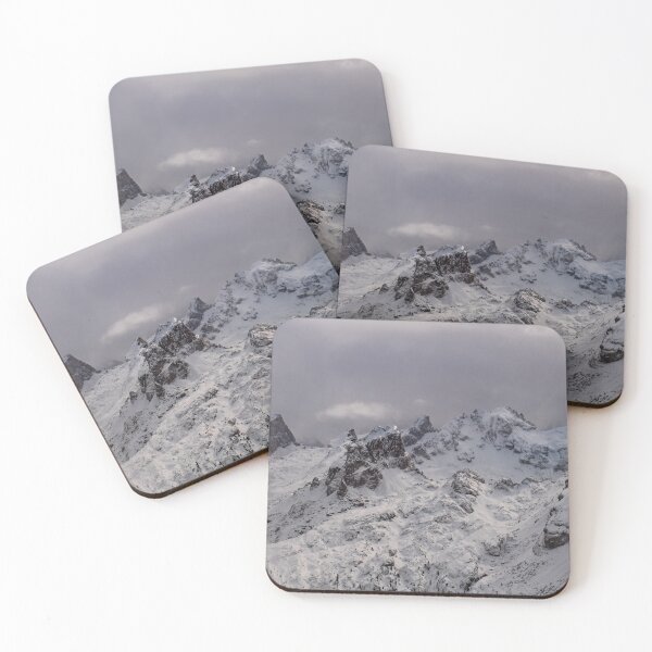 Item preview, Stormy clouds in italian dolomites in a snowy winter designed and sold by zakaz86.