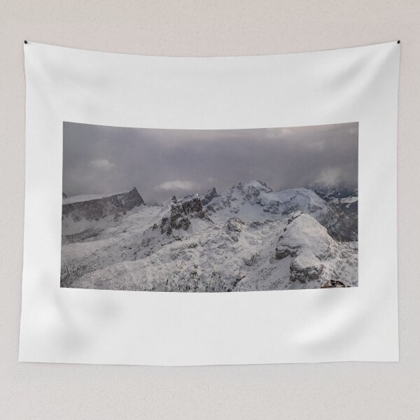Item preview, Stormy clouds in italian dolomites in a snowy winter designed and sold by zakaz86.