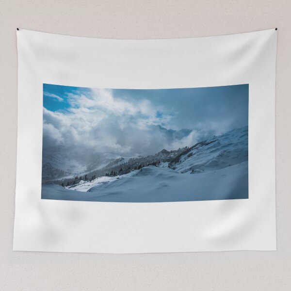 Item preview, Stormy clouds in italian dolomites in a snowy winter designed and sold by zakaz86.