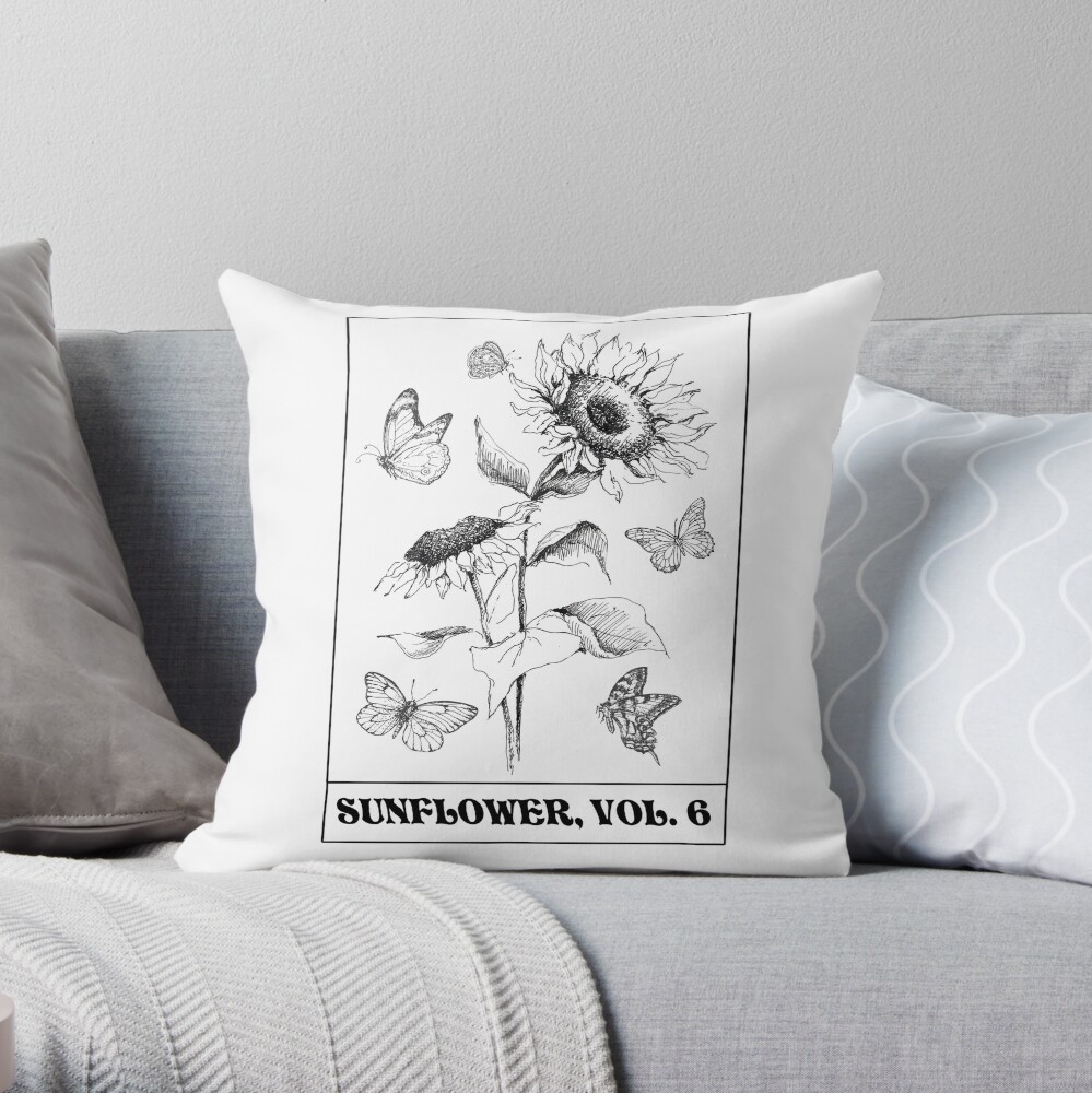 "sunflower vol 6" Throw Pillow by juliamjones6 | Redbubble