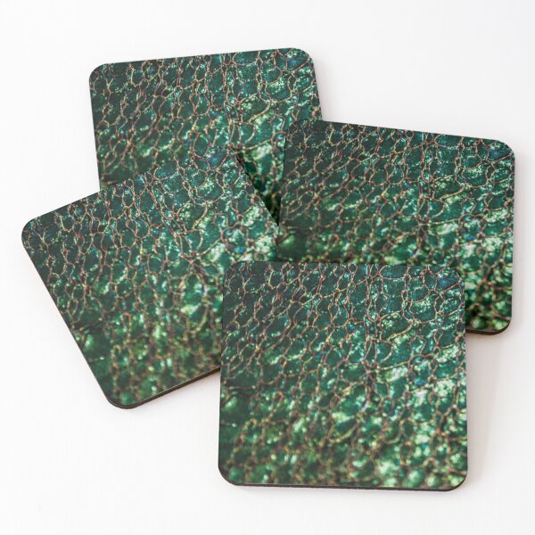 Item preview, Green glass with knitted copper wire designed and sold by stitchling.