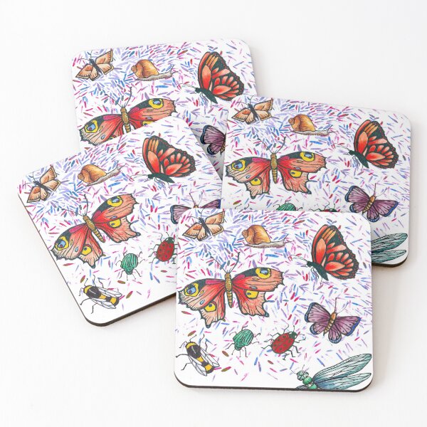 Item preview, Butterfly & Insect Pattern designed and sold by Abi Latham.