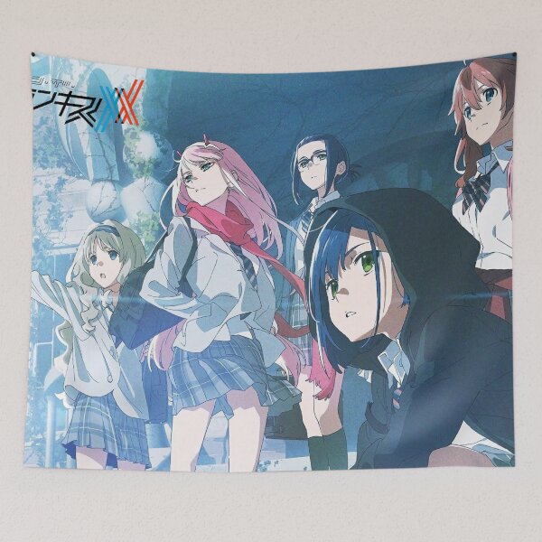 Item preview, Darling in the Franxx Poster cover art Zero Two Ichigo designed and sold by wazzaah.