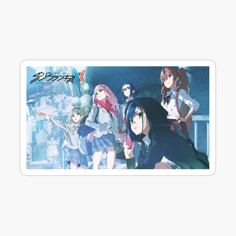 Darling In The Franxx Poster Cover Art Zero Two Ichigo Poster By Wazzaah Redbubble Darling In The Franxx Poster Cover Art Zero Two Ichigo Poster By Wazzaah Redbubble