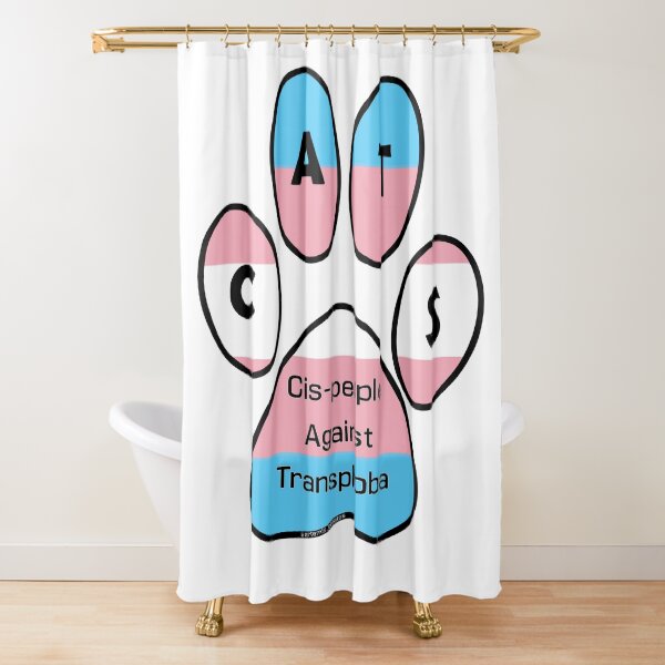 CATS - Cis-people Against Transphobia Shower Curtain