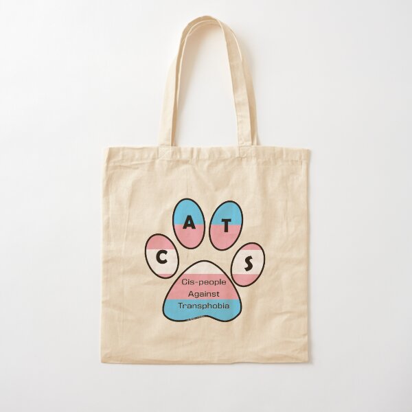 CATS - Cis-people Against Transphobia Cotton Tote Bag