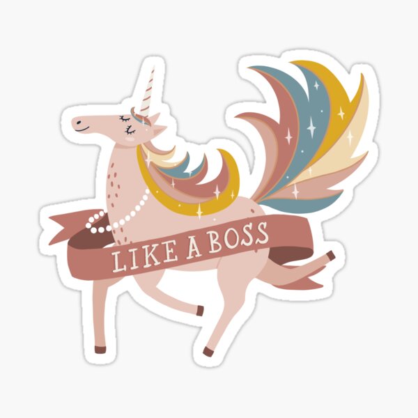 Unicorn Boss Sticker