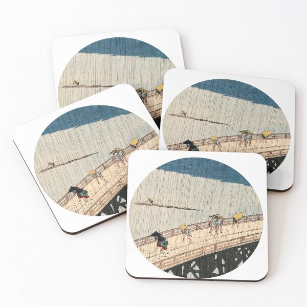 Item preview, Sudden Shower over Shin-Ōhashi bridge and Atake - Hiroshige designed and sold by nickscreation.