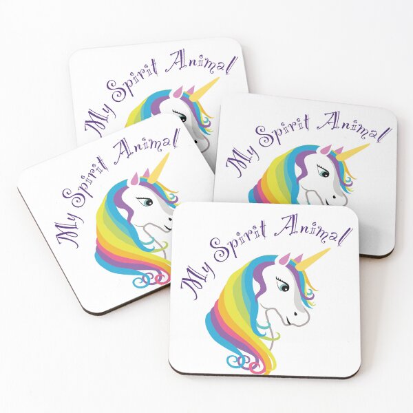 Item preview, Cute Rainbow Unicorn My Spirit Animal  designed and sold by Mandala108.