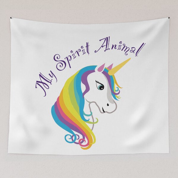 Item preview, Cute Rainbow Unicorn My Spirit Animal  designed and sold by Mandala108.