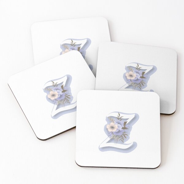 Item preview,  Floral Initial Capital Z Monogram Sticker  designed and sold by RosalieReeves.