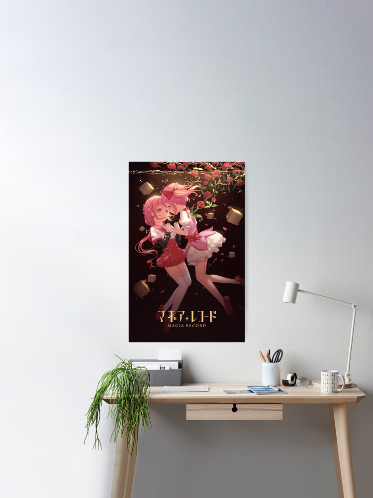 Magia Record: Mahou Shoujo Madoka☆Magica Gaiden anime manga game cover art  poster | iPad Case & Skin