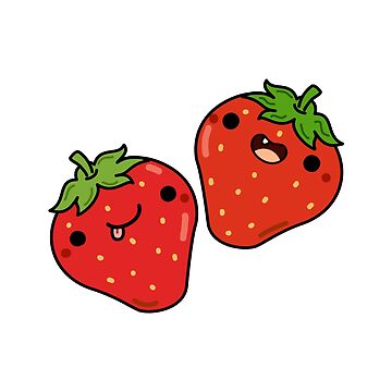 Strawberry, Cute, Fruit, Berry, Cartoon Strawberry, Digital Drawing, png |  PNGWing