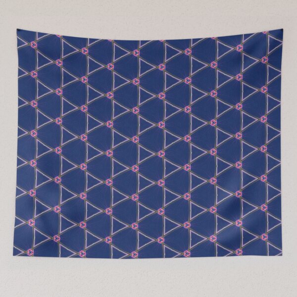 Item preview, Triangles connections in blue abstract by Code03 designed and sold by Code03.