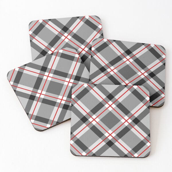 Item preview, Large Modern Plaid, Black, White, Gray and Red designed and sold by Marymarice.