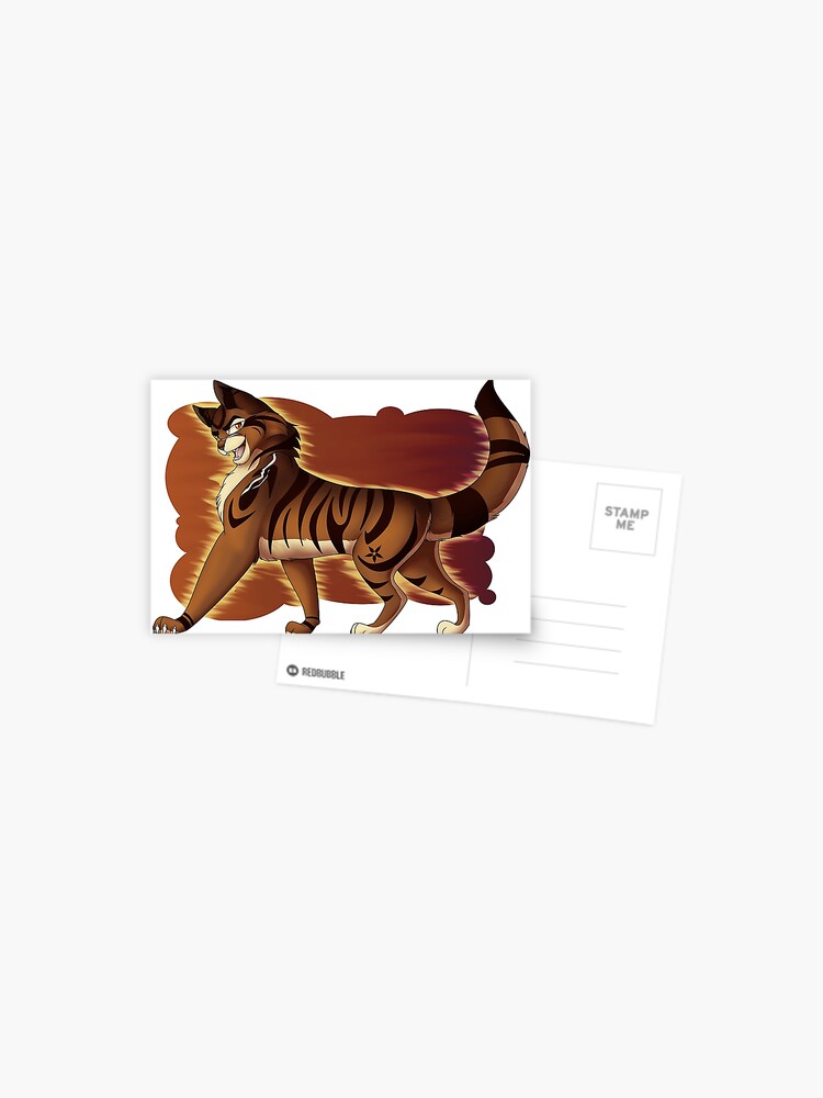 Tigerkralle Tigerstern Krieger Des Donnerclans Anfuhrer Des Schattenclans Postkarte Von Dragonightdraws Redbubble