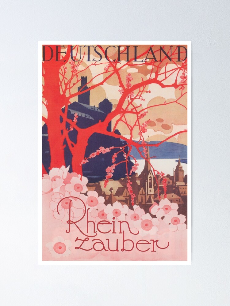 Deutschland-Vintages Reise-Plakat Poster