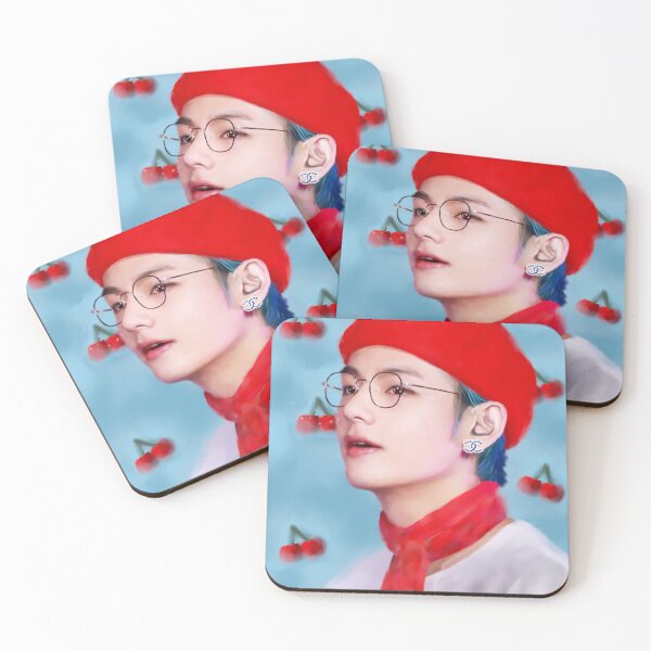 Item preview, Cherries Taehyung Fanart designed and sold by 99gsun.