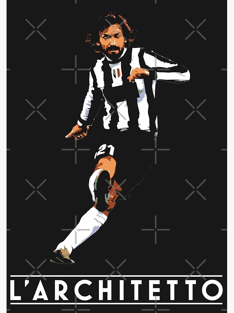 Andrea Pirlo Shirt Poster Italy 2006 Retro Artwork -   Denmark