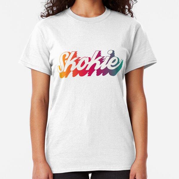 Skokie Illinois Souvenirs IL Gradient City Word Classic T-Shirt