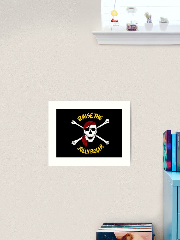 Print Your Cause Raise The Jolly Rogers Ash / XS