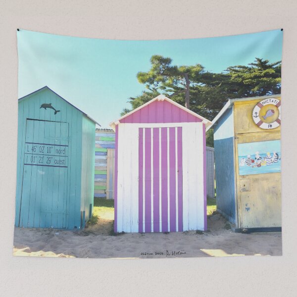 Item preview, Oleron and its beach huts designed and sold by AHELENE.