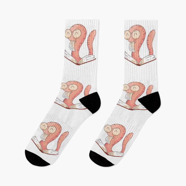 Item preview, cute cartoon bookworm designed and sold by DerSenat.