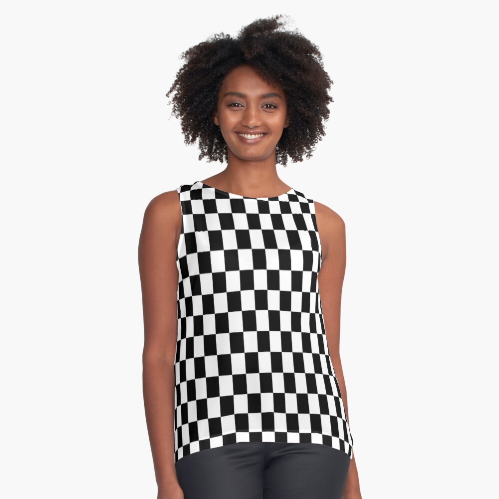 Black and white Checkered Tote Bag for Sale by maddiesartworks