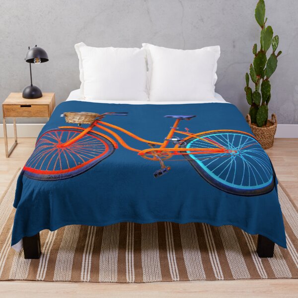 Item preview, Old icelandic bicycle on snorkel blue background designed and sold by AHELENE.