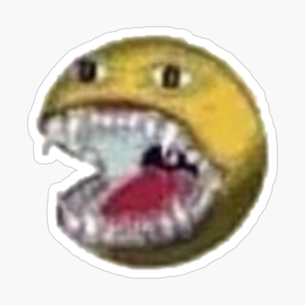 Cursed emoji 1 Sticker for Sale by yellowthefool